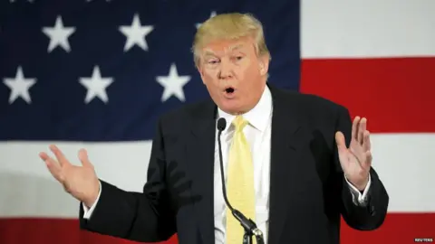 Reuters Donald Trump speaks at the First in the Nation Republican Leadership Conference in Nashua - 18 April 2015