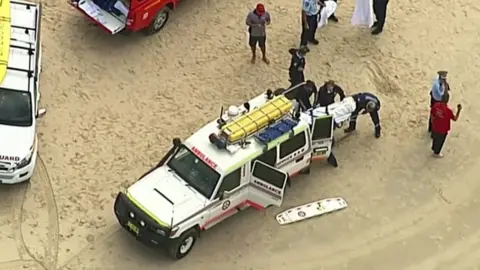 Reuters Body removed from beach