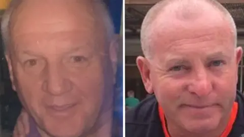 Family handout Gareth Delbridge (L) and Michael Lewis (R)