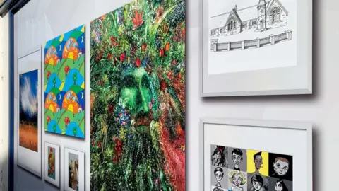 Jamie Hall, Stylize Graphics Art in shop windows in Haverhill