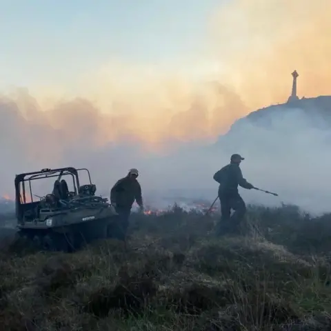 SGA Media Gamekeepers fighting the fire