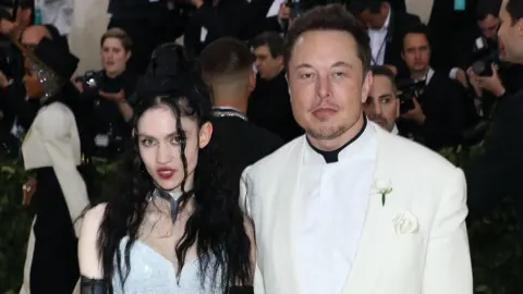 Getty Images Elon Musk and Grimes