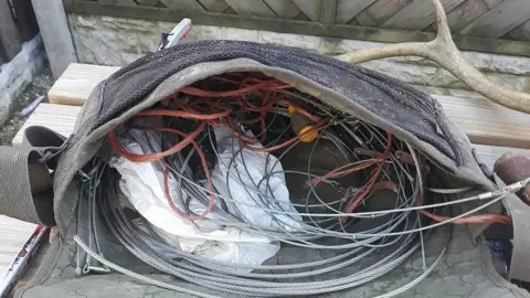 Nottinghamshire Police Snares found at his house