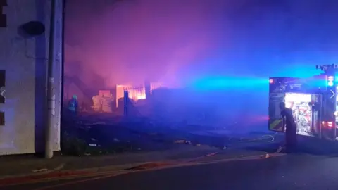 South Leicester Police Fire in Long Street, Wigston,