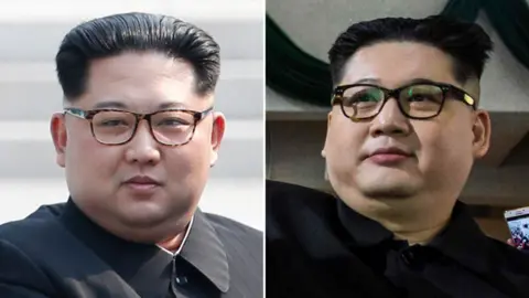 Getty Images Kim Jong-un and a lookalike
