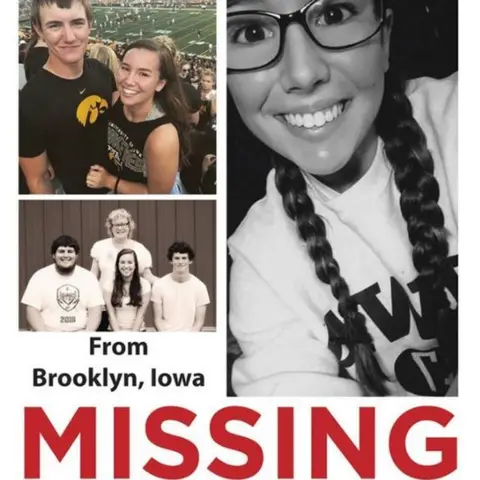 Police handout Mollie Tibbetts missing poster