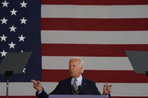 Getty Images Biden gives speech