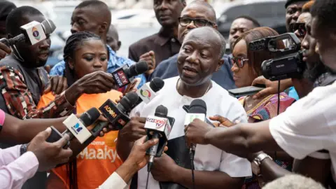 Getty Images Ghana's Finance Minister Ken Ofori-Atta