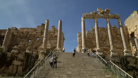 BBC/Jewan Abdi Tourists at Baalbek