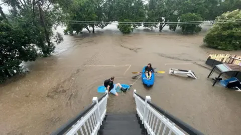 Sam Bowstead Sam Bowstead had to evacuated his flooded Brisbane home in February