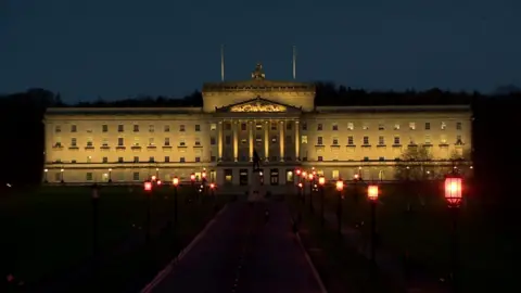 Stormont at night