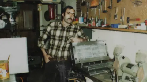 Sylviane Potut Christian Potut in his small workshop, in the early 1980s. This is the bread oven, where he started working in 1978.