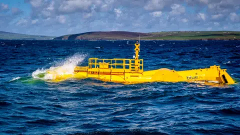 Mocean Energy Blue X, a wave powered electricity generator from Mocean Energy