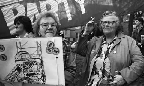 Roger Tiley Demonstration against pit closures, Cardiff. 1984