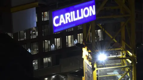 Getty Images Carillion sign on a UK construction site