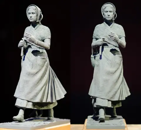 Denise Sutton / Mary Anning Rocks Maquette for Mary Anning statue