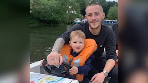 Northamptonshire Police Jack Samuel Riley and his son.