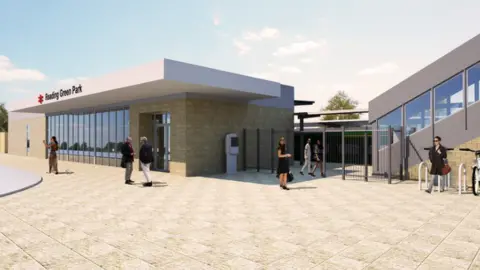 Reading Borough Council Green Park station visualisation