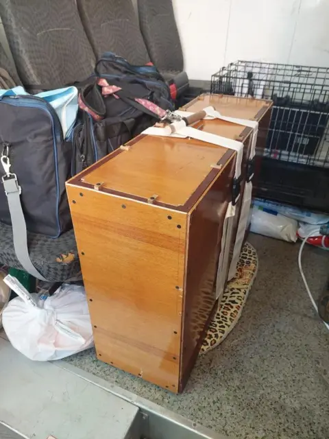 Andy Evangelou Box containing ship