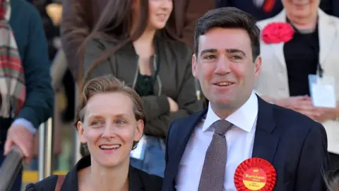 Getty Images Andy Burnham and Marie-France van Heel