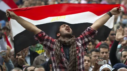 AFP Picture of protester at Tahrir Square in 2011