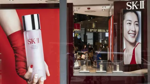 日本化妆品品牌 SK-II 在香港的专卖店。