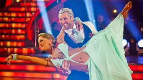 Robbie Savage and Ola Jordan