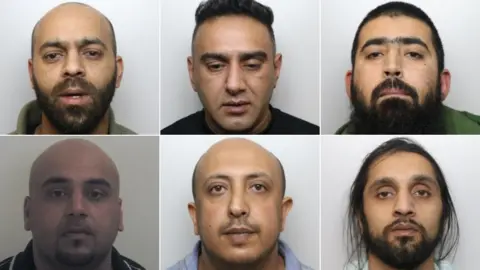 South Yorkshire Police Iqlak Yousaf, Nabeel Kurshid, Mohammed Imran Ali Akhtar, Asif Ali, Salah Ahmed El-Hakam and Tanweer Ali