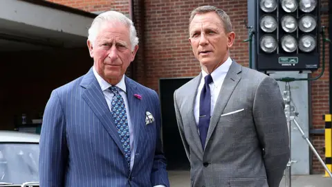 Reuters Prince Charles with Daniel Craig