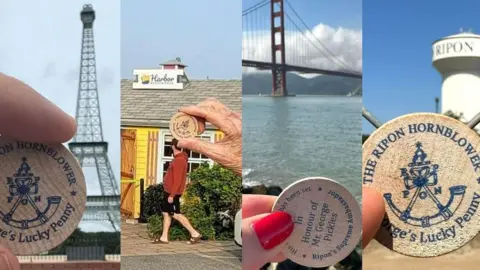 Eugene Boarman Selection of wooden coins