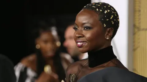 Getty Images Danai Gurira attends the "Black Panther: Wakanda Forever" European Premiere at Cineworld Leicester Square