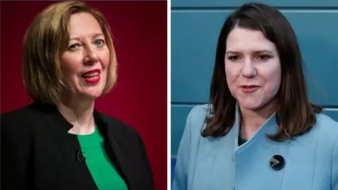 Getty Images/Reuters Lesley Laird and Jo Swinson