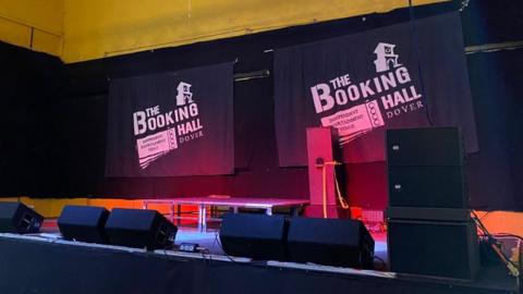 The Booking Hall Dover stage 