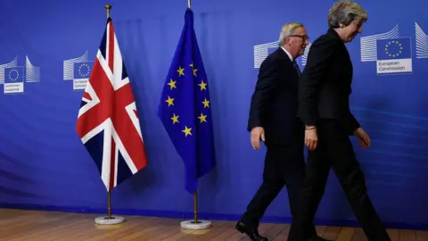 Getty Images Theresa May in Brussels