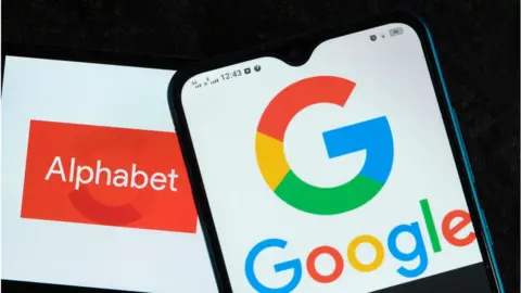 Getty Images Alphabet and Google logos