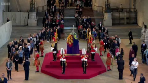 BBC streaming Queen Elizabeth II lying in state