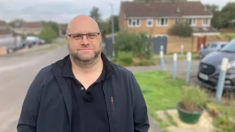 Man looking at camera