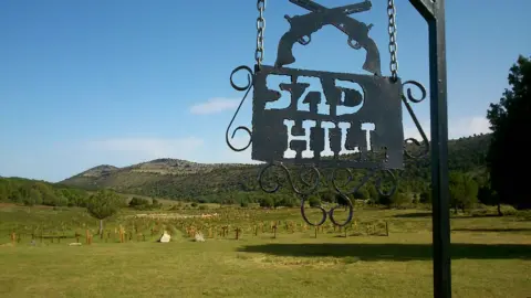 Entrance to Sad Hill cemetery location