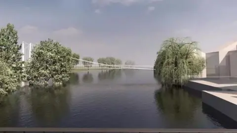 Cambridgeshire County Council St Neots foot and cycle bridge