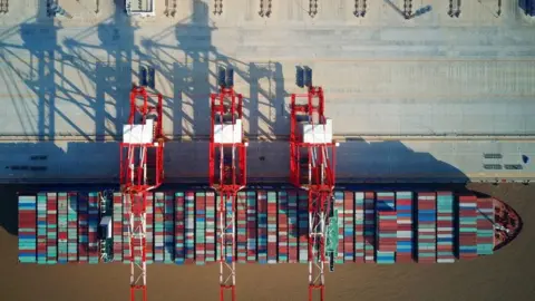 Getty Images Container ship in port