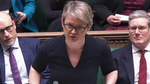 Yvette Cooper speaking in the House of Commons