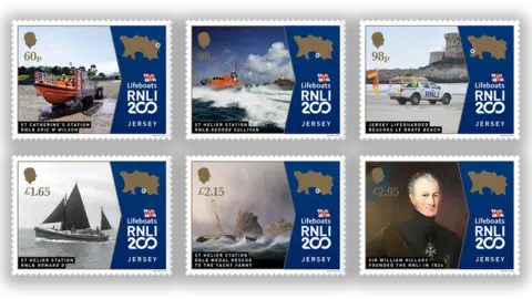 Jersey Post RNLI Jersey stamps