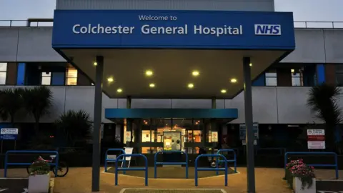 Laurence Cawley/BBC Colchester General Hospital entrance