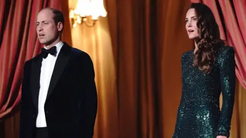 PA Media The Duke and Duchess of Cambridge attend the Royal Variety Performance