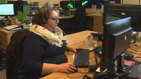 BBC News The CAP call centre in Bradford