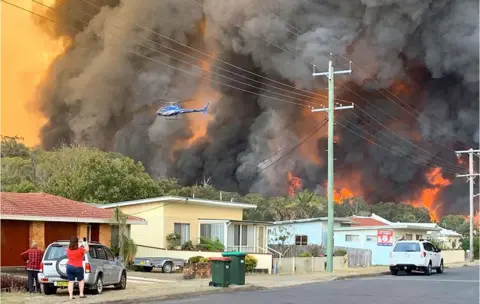 Getty Images Bushfire in Australia