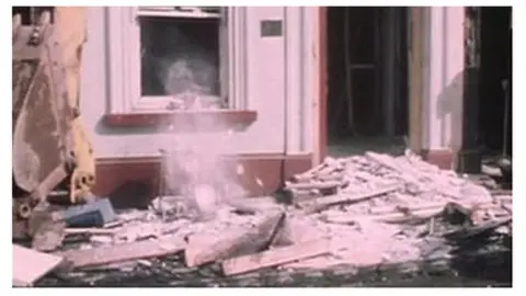 BBC Damage caused by the Coleraine bomb, June 1973