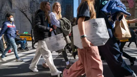 Getty Images shoppers in NYC