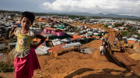 Getty Images A Rohingya girl in Cox's Bazaar