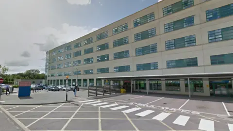 Google Maps Outside view of a hospital in Swindon